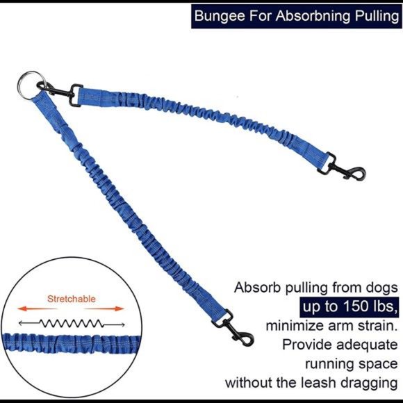 BWilkon Dual Dog Leash, Double Dog Leash, 360° Swivel No Tangle Dog Walking - Picture 6 of 7